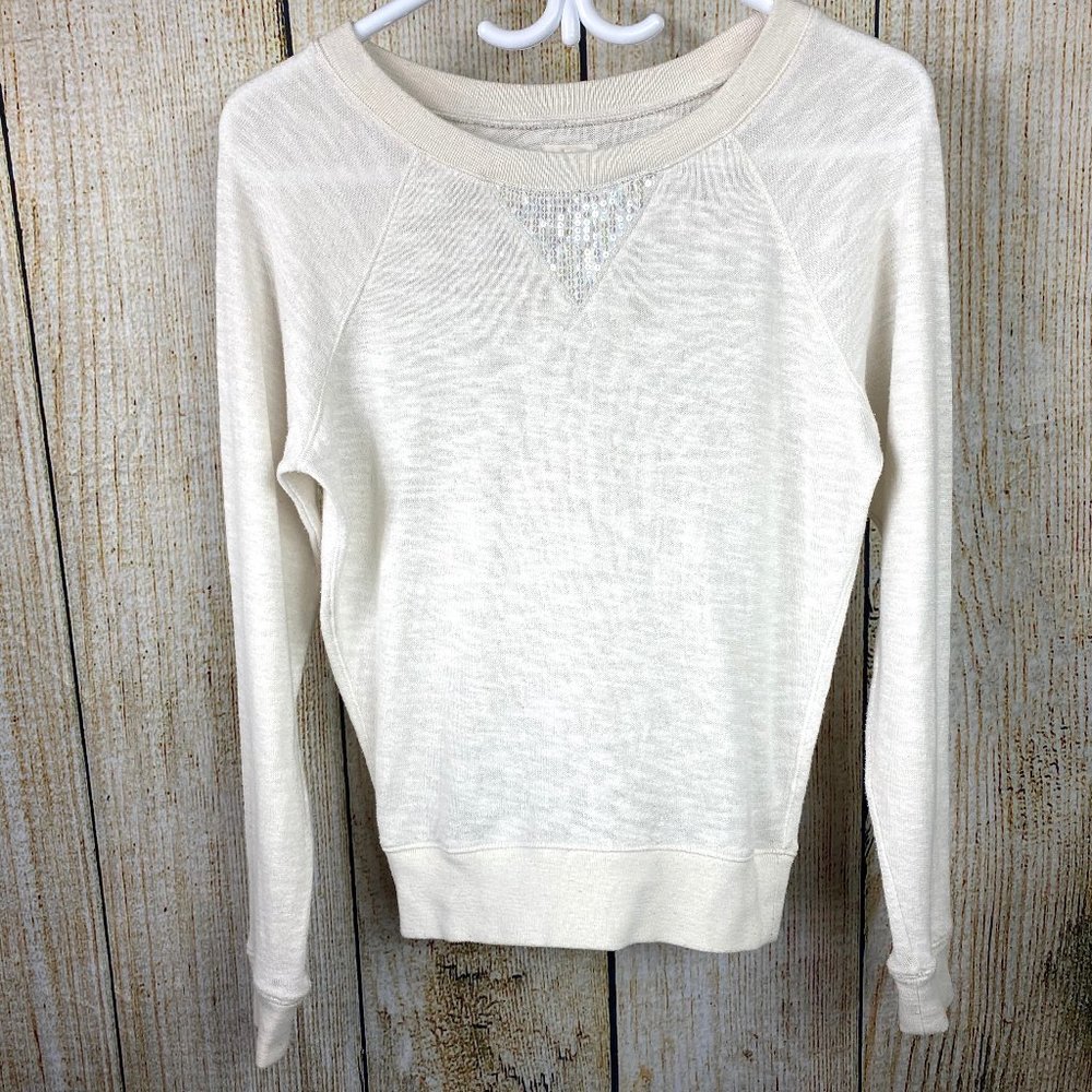 aerie Speckled Grey and White Knit Sz XS Long slee